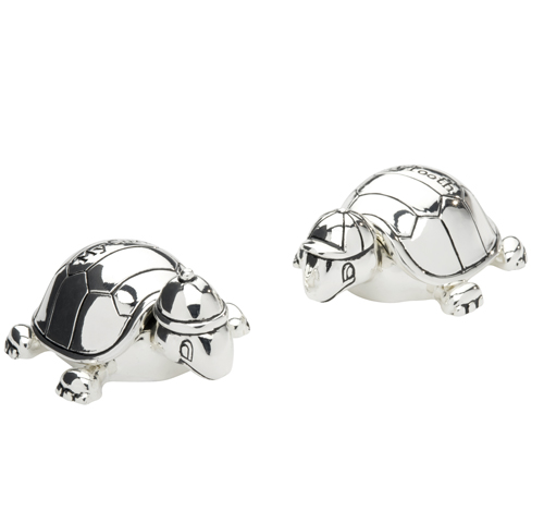 111 Silver plated turtles first tooth first curl - Tortues 1ère meche 1ère dent